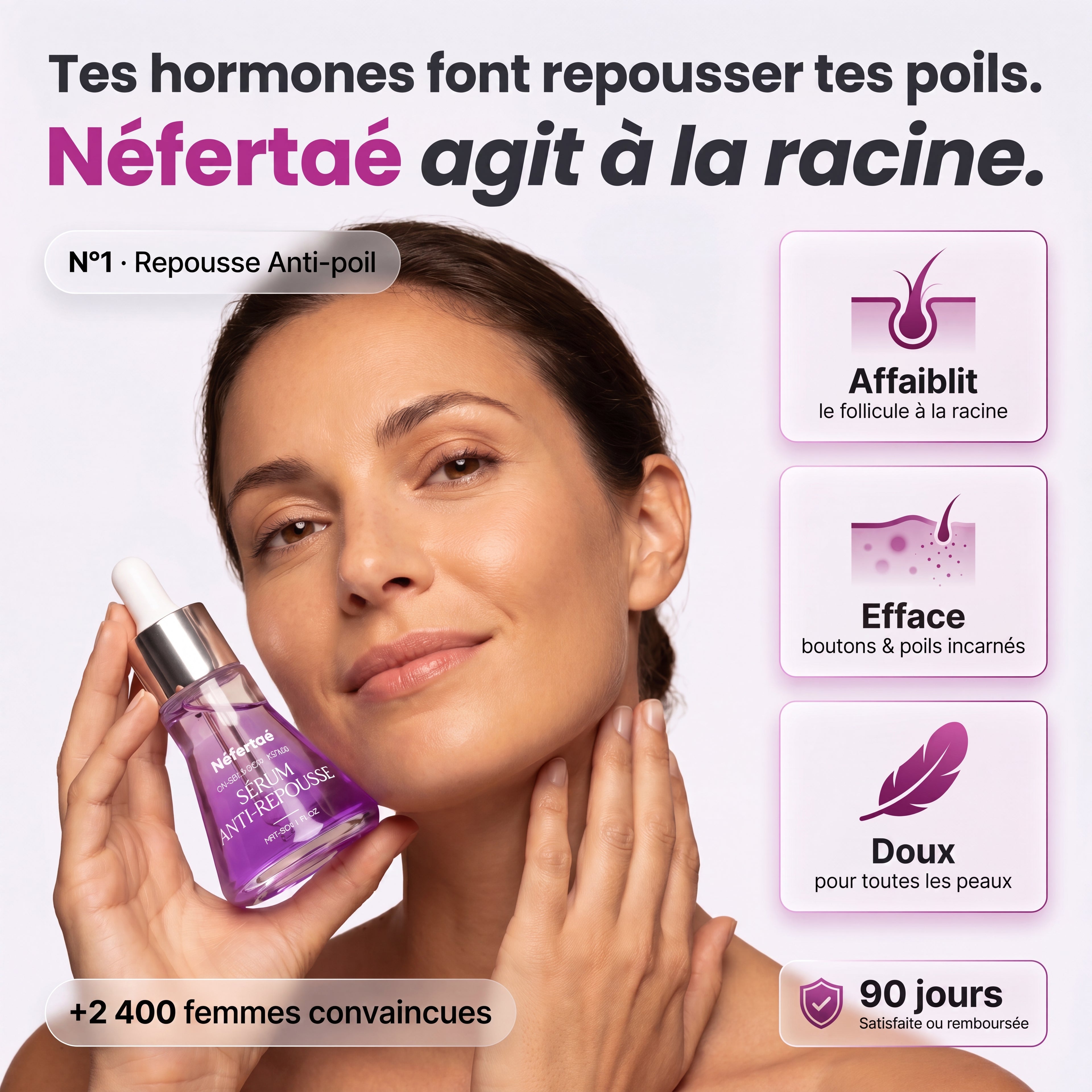 Néfertaé™ | Sérum Anti-Repousse Hormonale