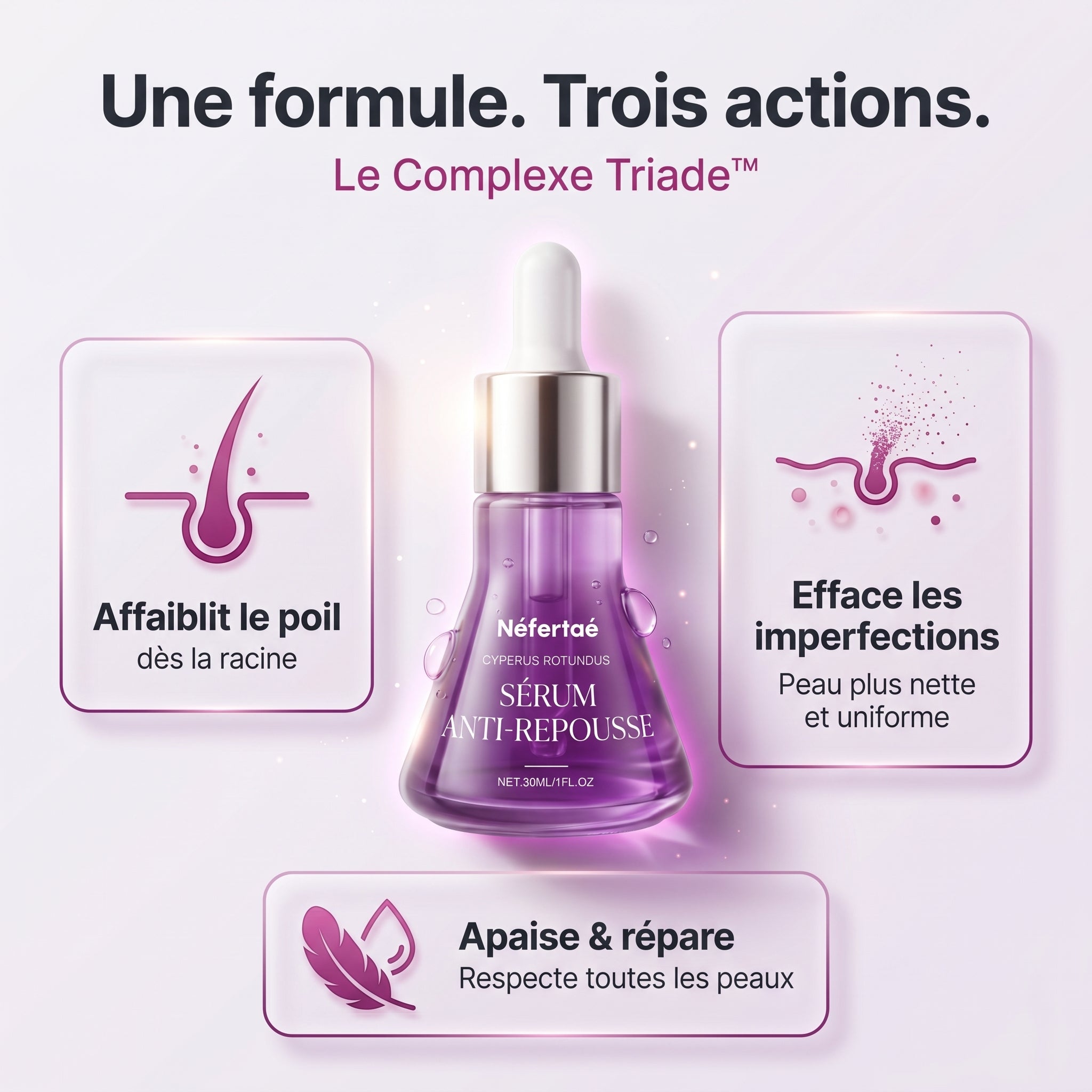 Néfertaé™ | Sérum Anti-Repousse Hormonale